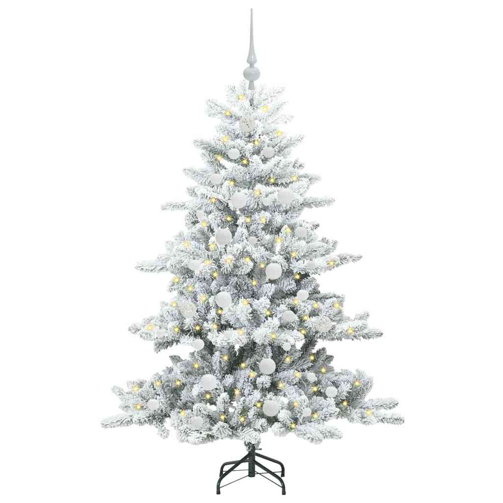 Vidaxx künstlicher klappbarer Weihnachtsbaum weiß 150 cm PVC und Stahl