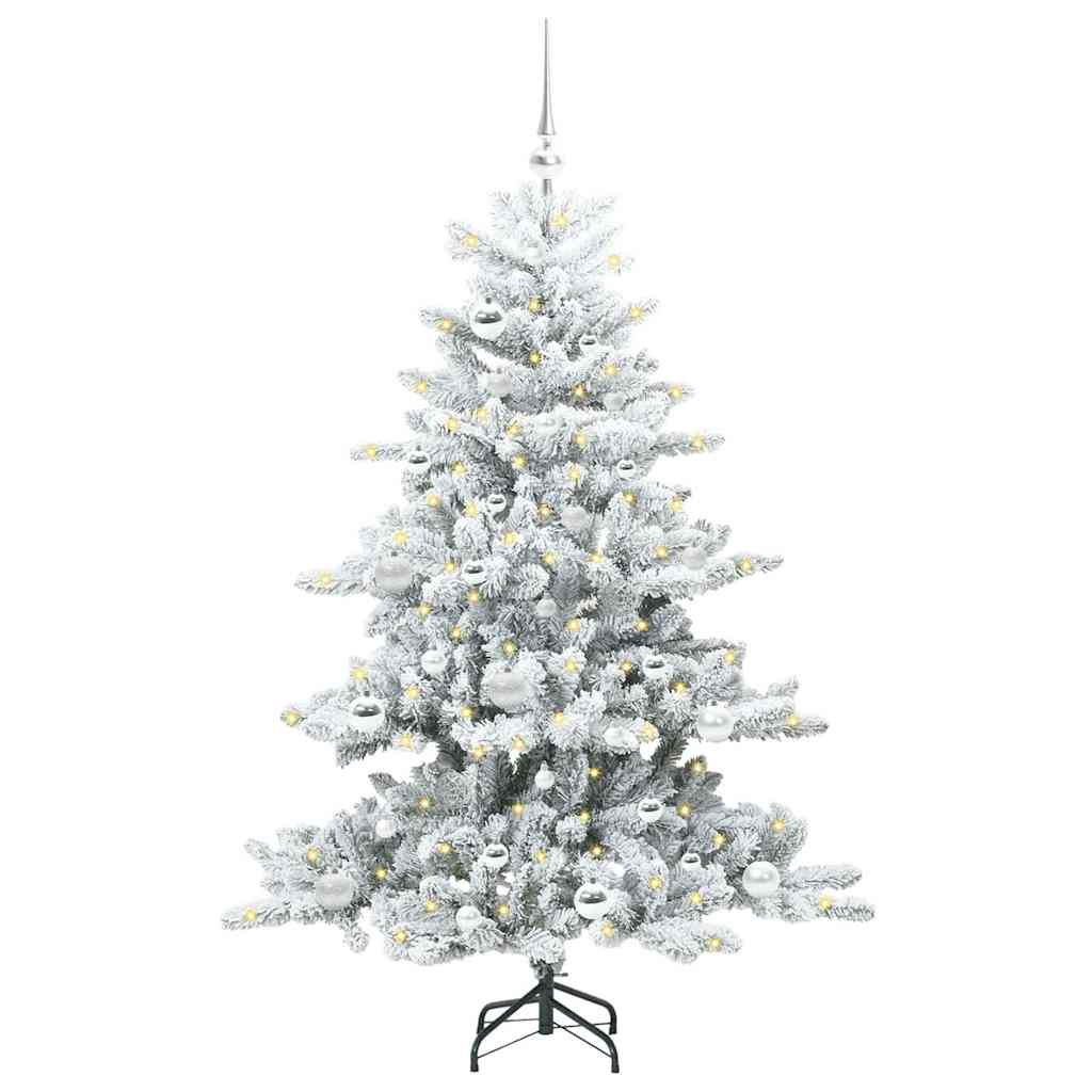 Vidaxx künstlicher klappbarer Weihnachtsbaum weiß 150 cm PVC und Stahl