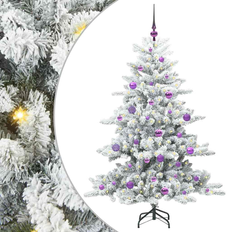 Vidaxx künstlicher klappbarer Weihnachtsbaum weiß 150 cm PVC und Stahl
