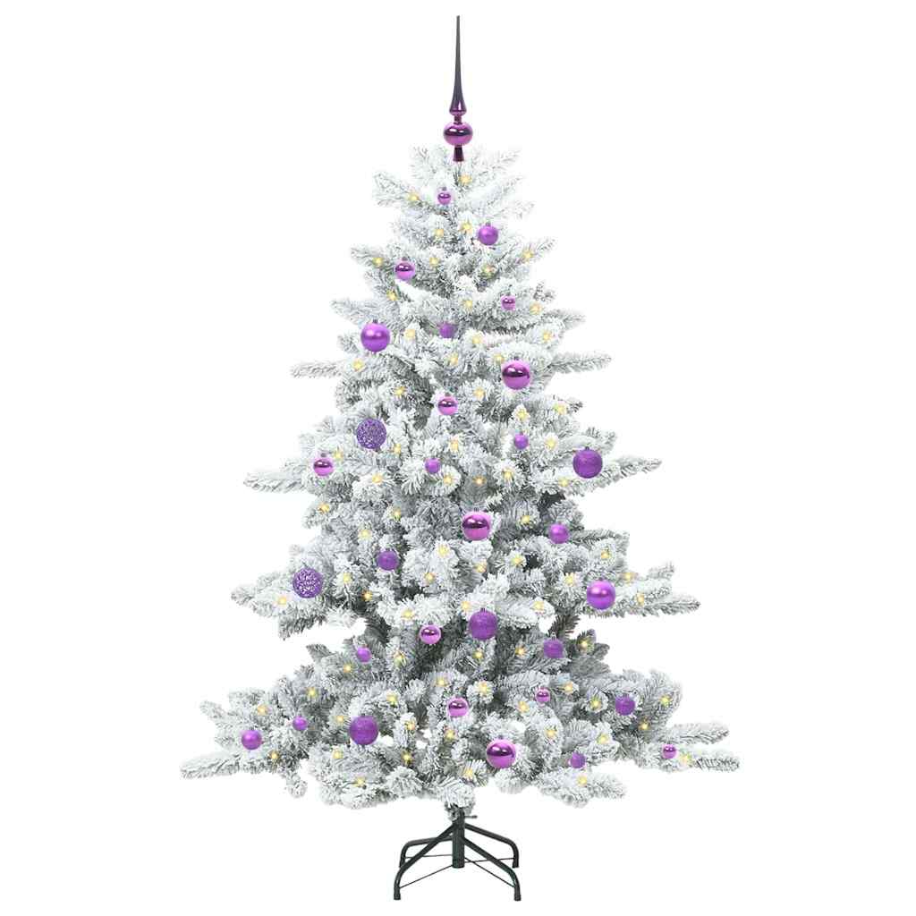 Vidaxx künstlicher klappbarer Weihnachtsbaum weiß 150 cm PVC und Stahl