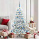 Vidaxx künstlicher klappbarer Weihnachtsbaum weiß 150 cm PVC und Stahl