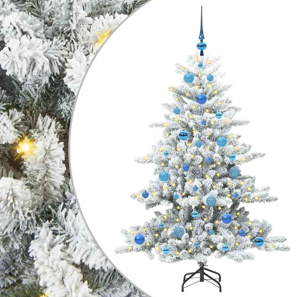 Vidaxx künstlicher klappbarer Weihnachtsbaum weiß 150 cm PVC und Stahl