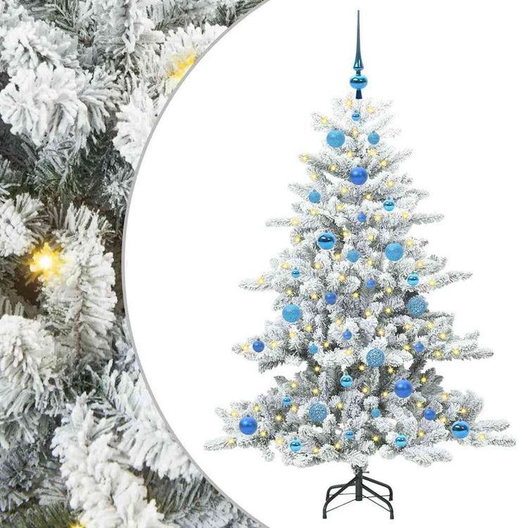 Vidaxx künstlicher klappbarer Weihnachtsbaum weiß 150 cm PVC und Stahl