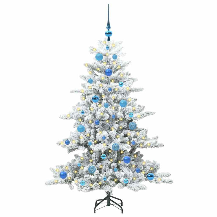 Vidaxx künstlicher klappbarer Weihnachtsbaum weiß 150 cm PVC und Stahl