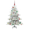Vidaxx künstlicher klappbarer Weihnachtsbaum weiß 150 cm PVC und Stahl