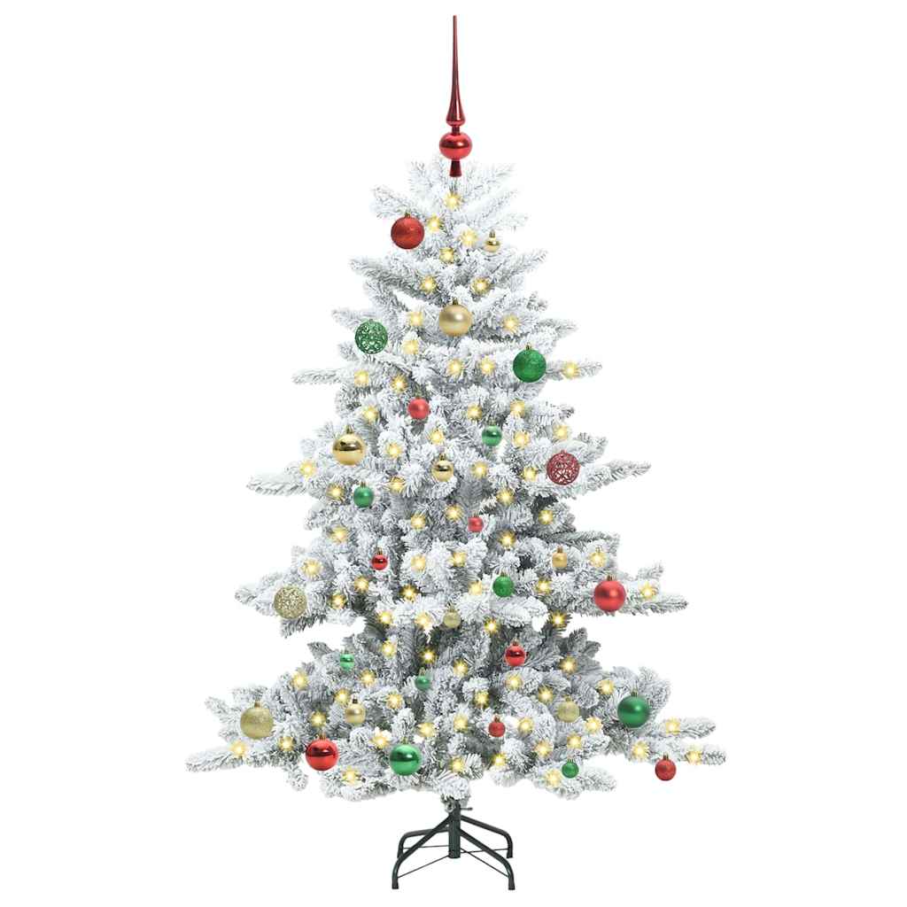 Vidaxx künstlicher klappbarer Weihnachtsbaum weiß 150 cm PVC und Stahl