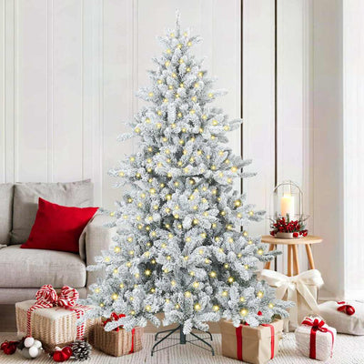 Vidaxx künstlicher klappbarer Weihnachtsbaum weiß 180 cm PVC und Stahl