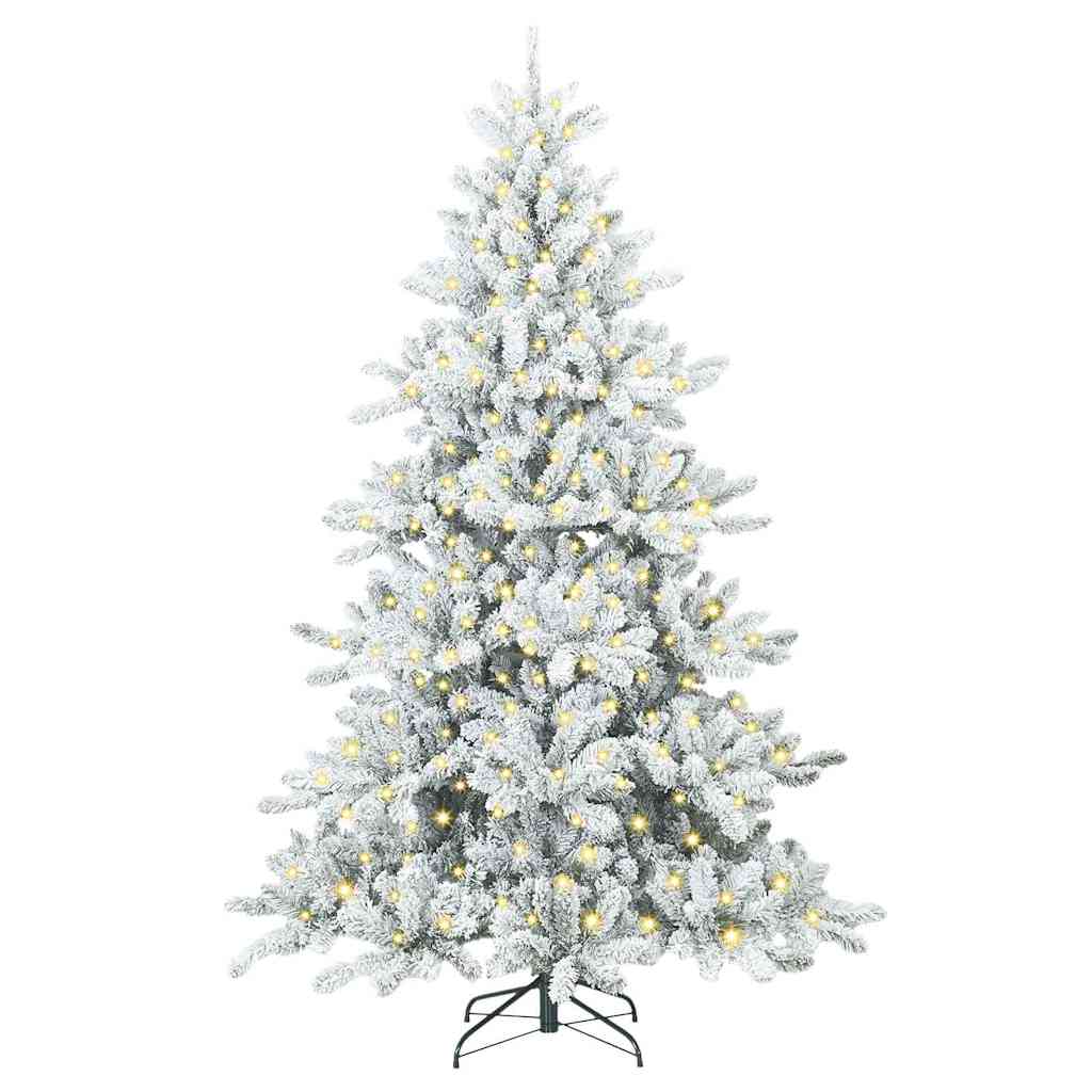Vidaxx künstlicher klappbarer Weihnachtsbaum weiß 180 cm PVC und Stahl