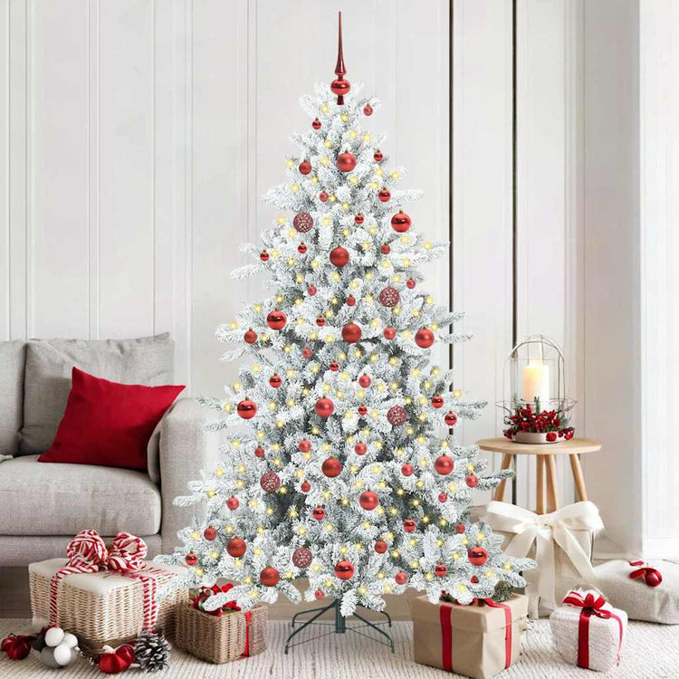 Vidaxx künstlicher klappbarer Weihnachtsbaum weiß 180 cm PVC und Stahl