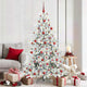 Vidaxx künstlicher klappbarer Weihnachtsbaum weiß 180 cm PVC und Stahl