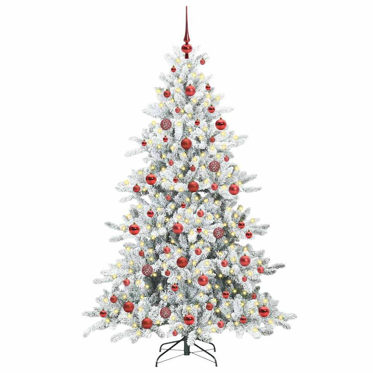 Vidaxx künstlicher klappbarer Weihnachtsbaum weiß 180 cm PVC und Stahl