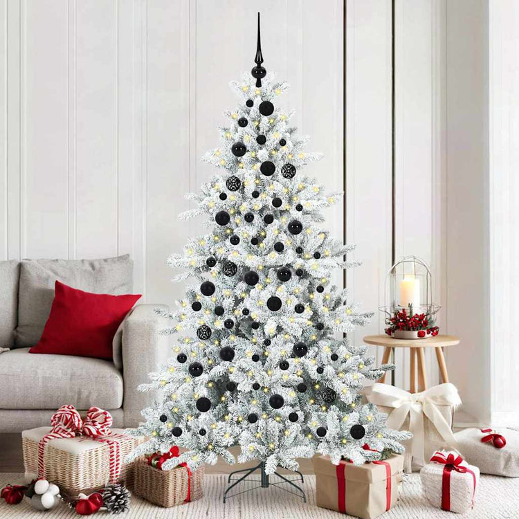 Vidaxx künstlicher klappbarer Weihnachtsbaum weiß 180 cm PVC und Stahl