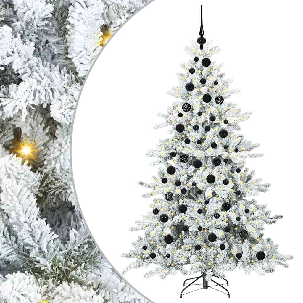 Vidaxx künstlicher klappbarer Weihnachtsbaum weiß 180 cm PVC und Stahl