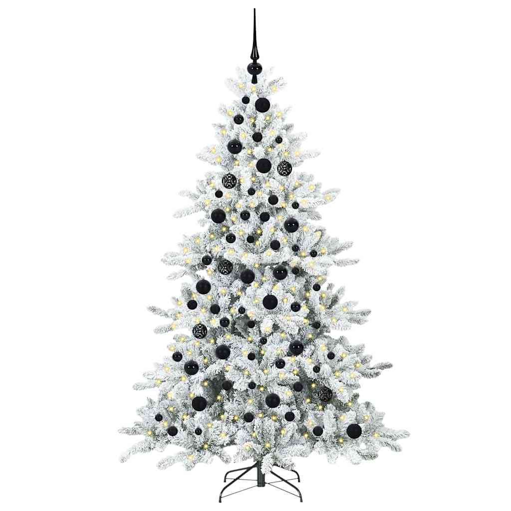 Vidaxx künstlicher klappbarer Weihnachtsbaum weiß 180 cm PVC und Stahl