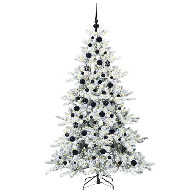 Vidaxx künstlicher klappbarer Weihnachtsbaum weiß 180 cm PVC und Stahl