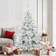 Vidaxx künstlicher klappbarer Weihnachtsbaum weiß 180 cm PVC und Stahl