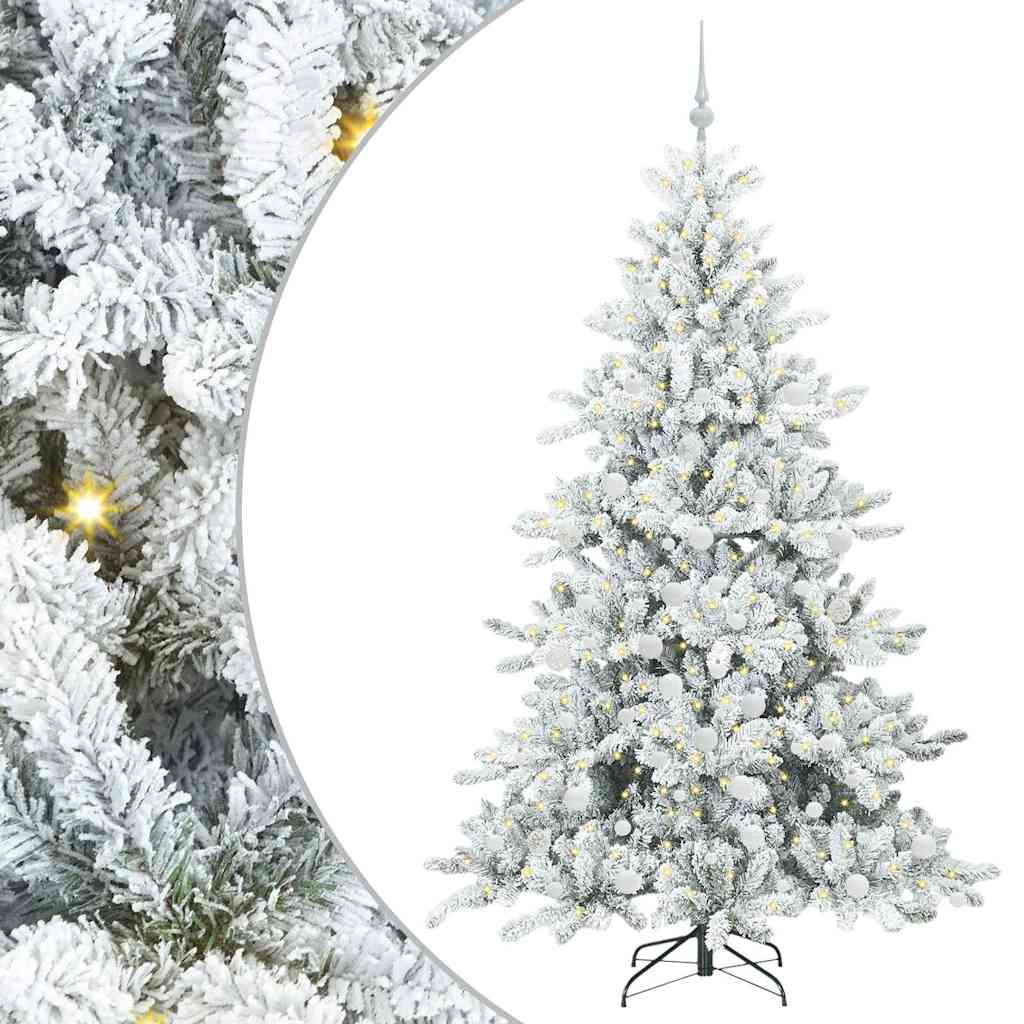 Vidaxx künstlicher klappbarer Weihnachtsbaum weiß 180 cm PVC und Stahl