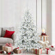 Vidaxx künstlicher klappbarer Weihnachtsbaum weiß 180 cm PVC und Stahl