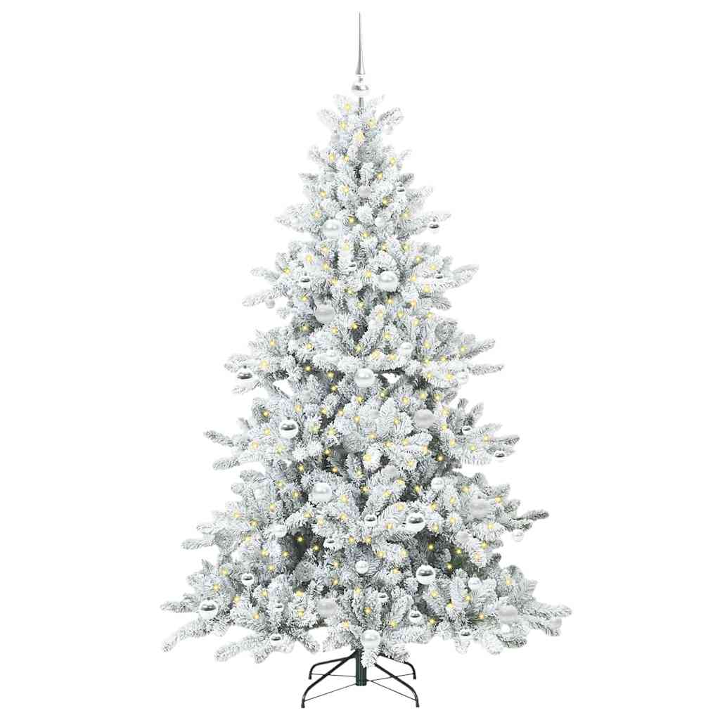 Vidaxx künstlicher klappbarer Weihnachtsbaum weiß 180 cm PVC und Stahl