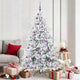 Vidaxx künstlicher klappbarer Weihnachtsbaum weiß 180 cm PVC und Stahl