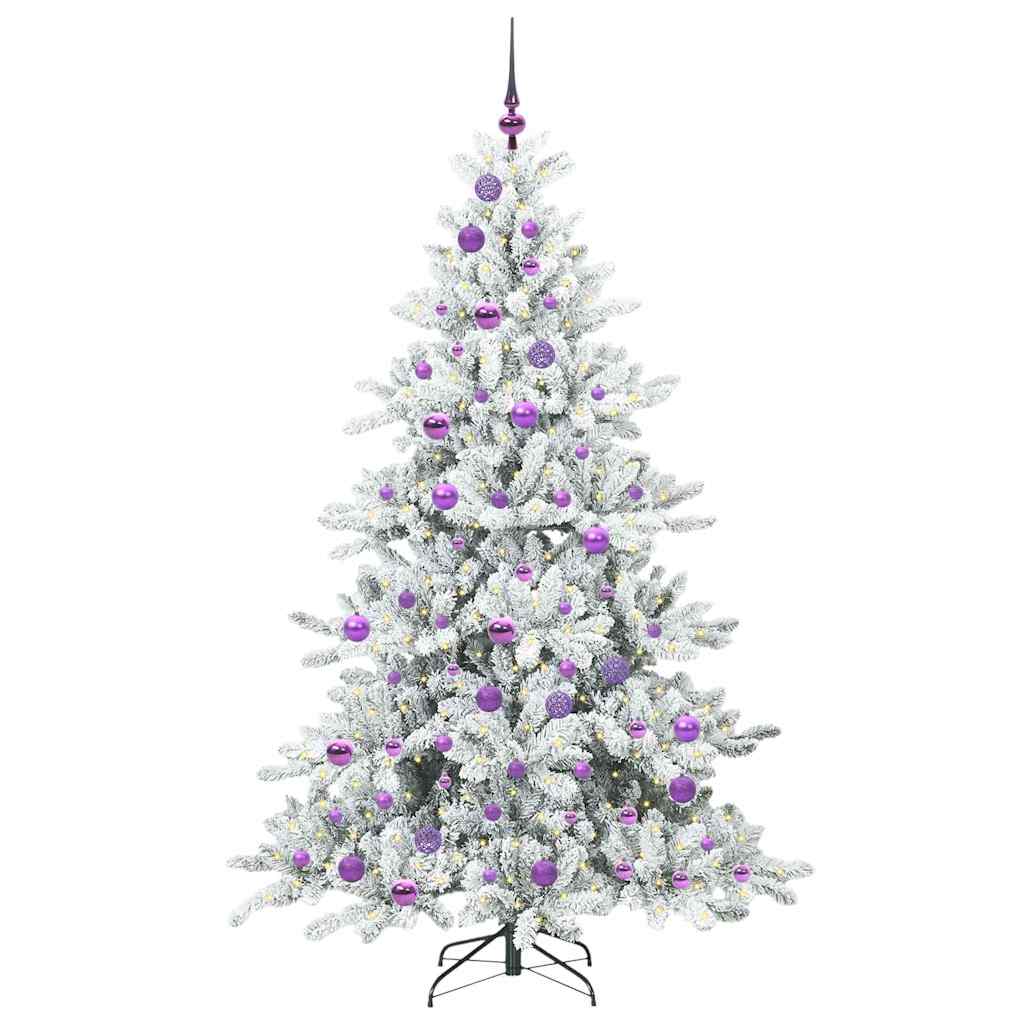 Vidaxx künstlicher klappbarer Weihnachtsbaum weiß 180 cm PVC und Stahl