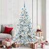 Vidaxx künstlicher klappbarer Weihnachtsbaum weiß 180 cm PVC und Stahl