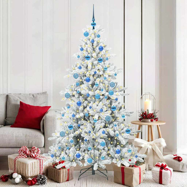 Vidaxx künstlicher klappbarer Weihnachtsbaum weiß 180 cm PVC und Stahl