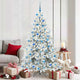 Vidaxx künstlicher klappbarer Weihnachtsbaum weiß 180 cm PVC und Stahl
