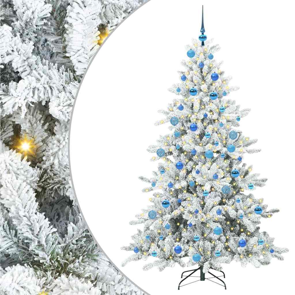 Vidaxx künstlicher klappbarer Weihnachtsbaum weiß 180 cm PVC und Stahl