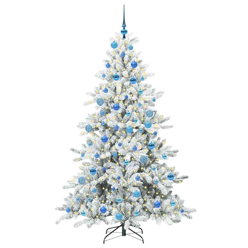 Vidaxx künstlicher klappbarer Weihnachtsbaum weiß 180 cm PVC und Stahl