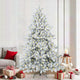 Vidaxx künstlicher klappbarer Weihnachtsbaum weiß 210 cm PVC und Stahl