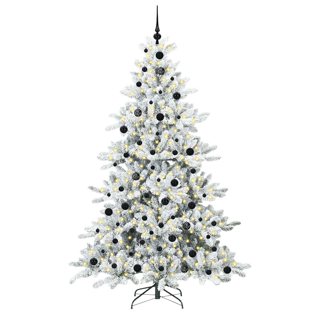 Vidaxx künstlicher klappbarer Weihnachtsbaum weiß 210 cm PVC und Stahl