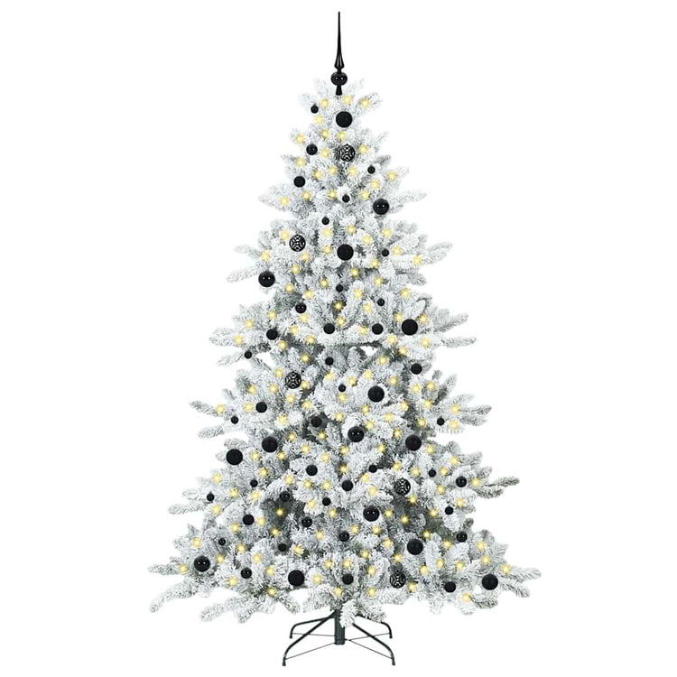 Vidaxx künstlicher klappbarer Weihnachtsbaum weiß 210 cm PVC und Stahl