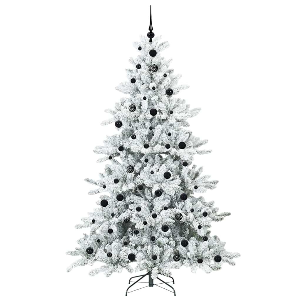 Vidaxx künstlicher klappbarer Weihnachtsbaum weiß 210 cm PVC und Stahl