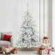 Vidaxx künstlicher klappbarer Weihnachtsbaum weiß 210 cm PVC und Stahl