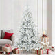 Vidaxx künstlicher klappbarer Weihnachtsbaum weiß 210 cm PVC und Stahl
