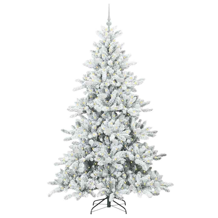 Vidaxx künstlicher klappbarer Weihnachtsbaum weiß 210 cm PVC und Stahl