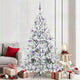 Vidaxx künstlicher klappbarer Weihnachtsbaum weiß 210 cm PVC und Stahl