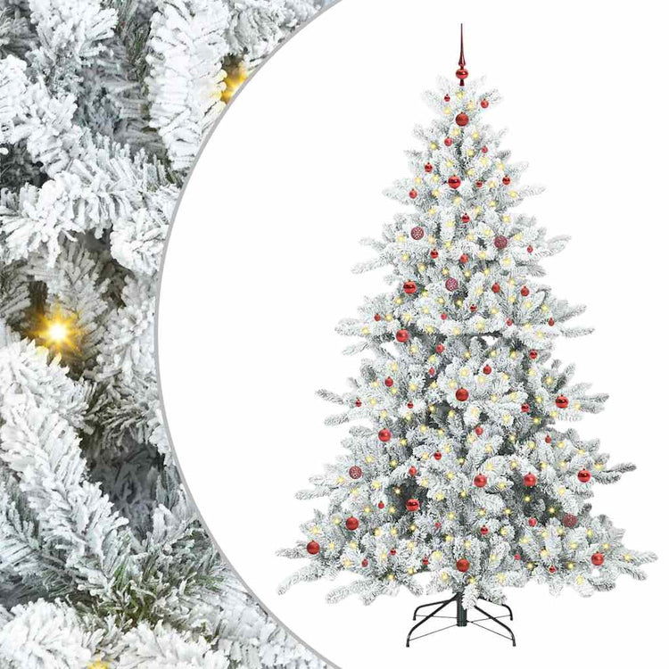 Vidaxx künstlicher klappbarer Weihnachtsbaum weiß 240 cm PVC und Stahl