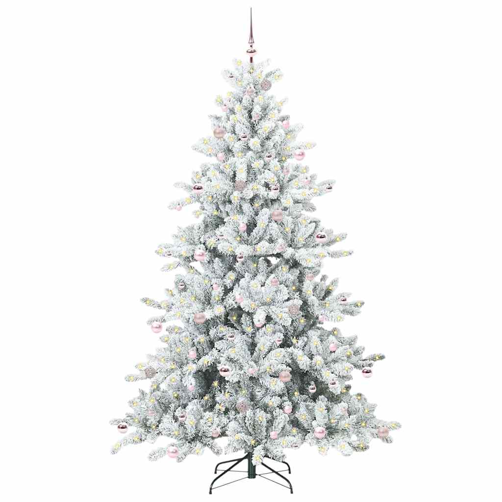Vidaxx künstlicher klappbarer Weihnachtsbaum weiß 240 cm PVC und Stahl