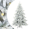 Vidaxx künstlicher klappbarer Weihnachtsbaum weiß 240 cm PVC und Stahl