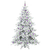 Vidaxx künstlicher klappbarer Weihnachtsbaum weiß 240 cm PVC und Stahl