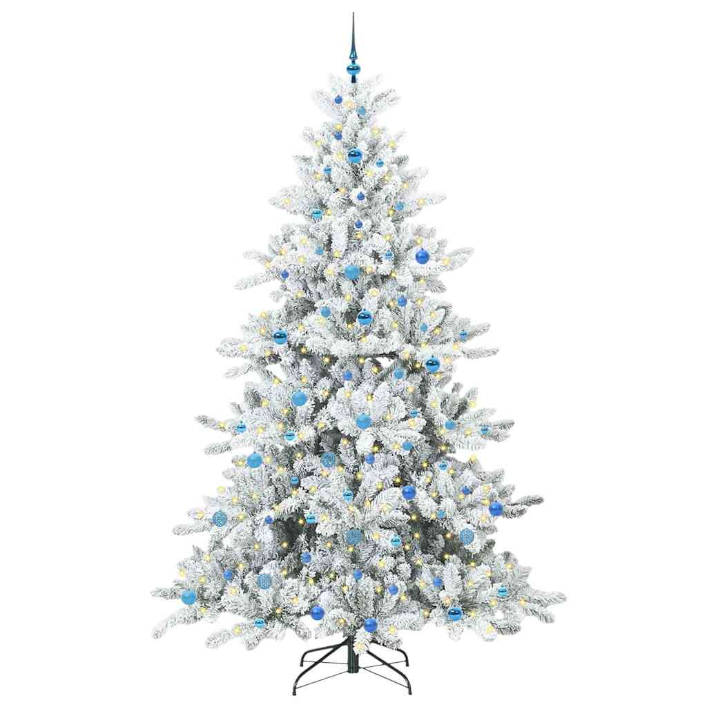 Vidaxx künstlicher klappbarer Weihnachtsbaum weiß 240 cm PVC und Stahl