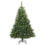 Vidaxx Künstlicher Weihnachtsbaum mit 150 LEDs mit standardmäßigem grünem 120 cm PE und PVC - afbeelding 3