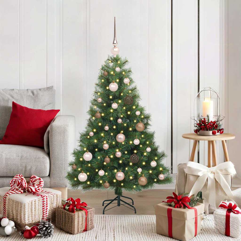Vidaxx Künstlicher Weihnachtsbaum mit 150 LEDs mit standardmäßigem grünem 120 cm PE und PVC