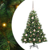 Vidaxx Künstlicher Weihnachtsbaum mit 150 LEDs mit standardmäßigem grünem 120 cm PE und PVC