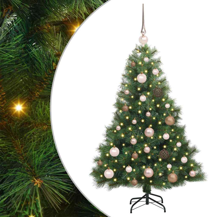 Vidaxx Künstlicher Weihnachtsbaum mit 150 LEDs mit standardmäßigem grünem 120 cm PE und PVC