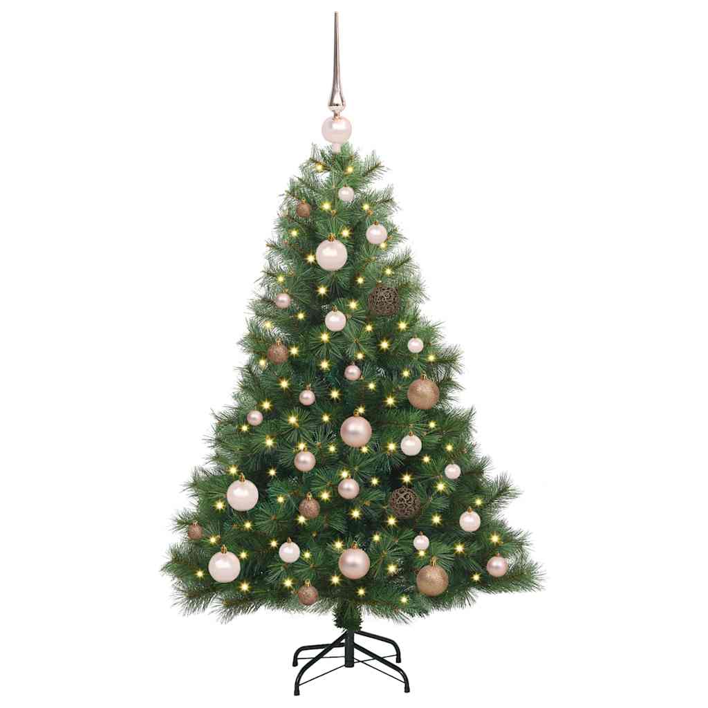 Vidaxx Künstlicher Weihnachtsbaum mit 150 LEDs mit standardmäßigem grünem 120 cm PE und PVC