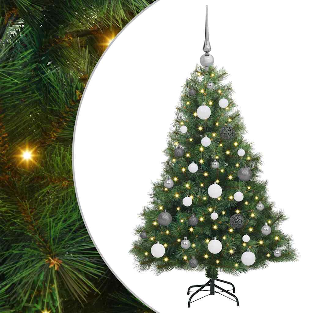Vidaxx Künstlicher Weihnachtsbaum mit 150 LEDs mit standardmäßigem grünem 120 cm PE und PVC