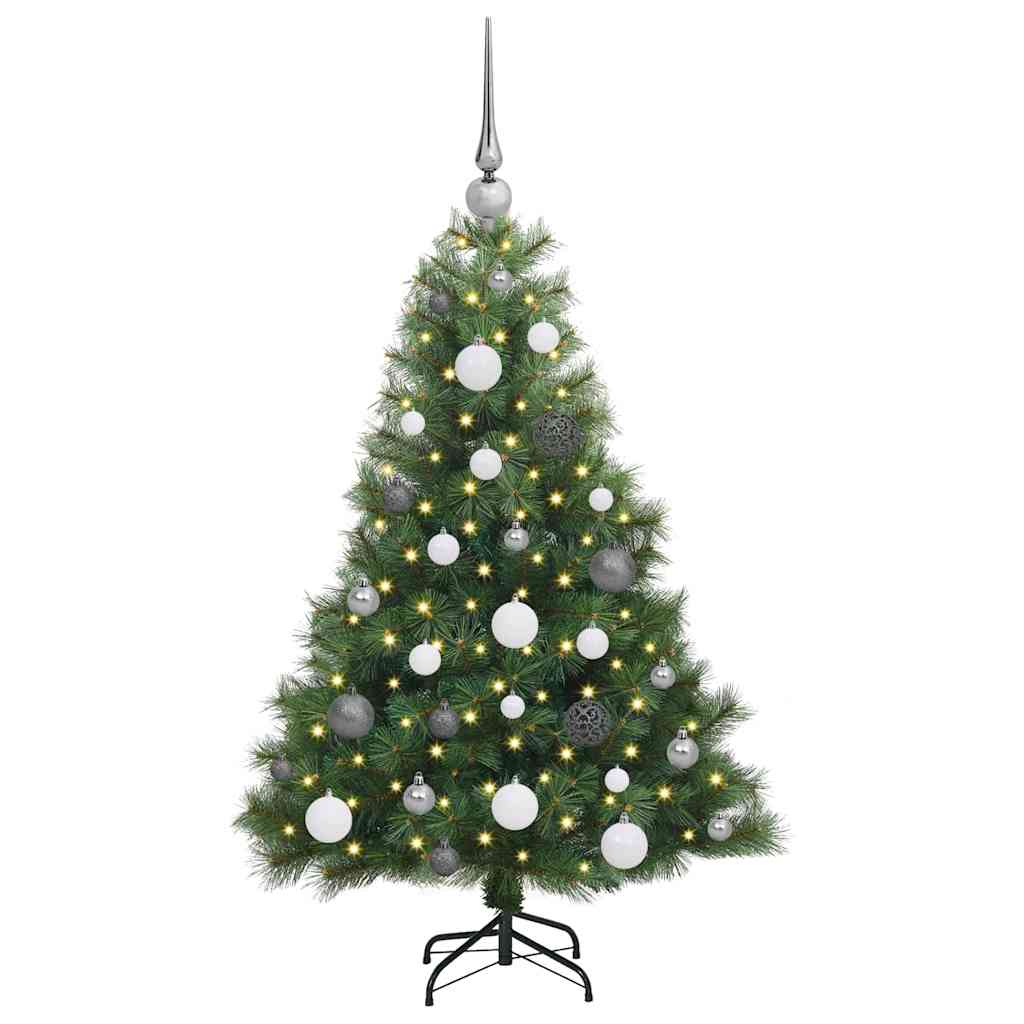 Vidaxx Künstlicher Weihnachtsbaum mit 150 LEDs mit standardmäßigem grünem 120 cm PE und PVC
